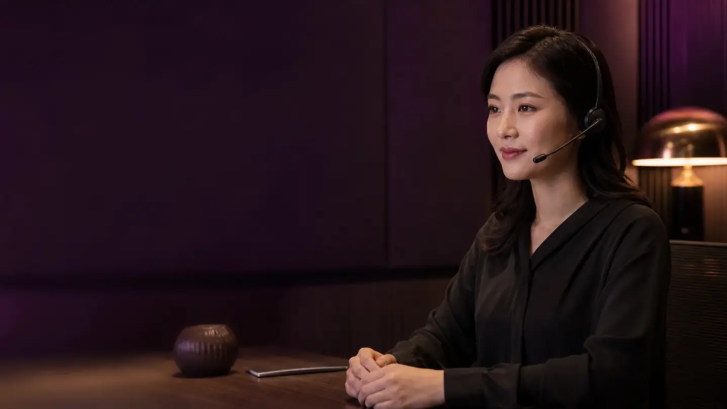 提供私密協助的專業客戶支援人員