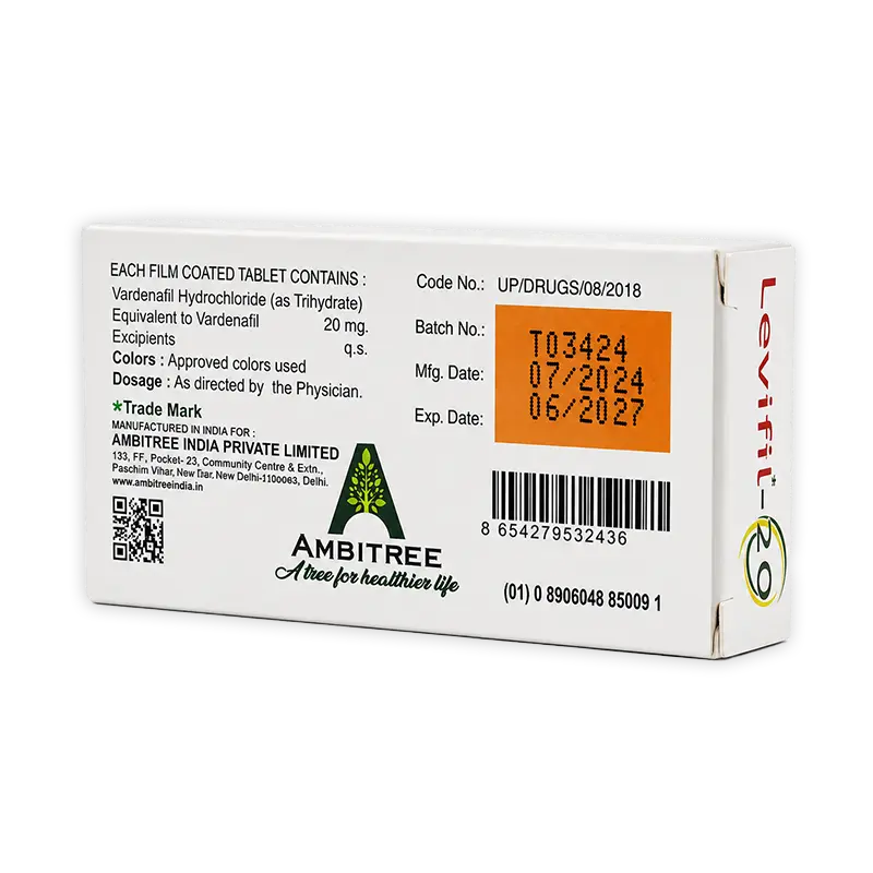 樂威壯學名藥 20mg Vardenafil 快速起效型 圖片 5
